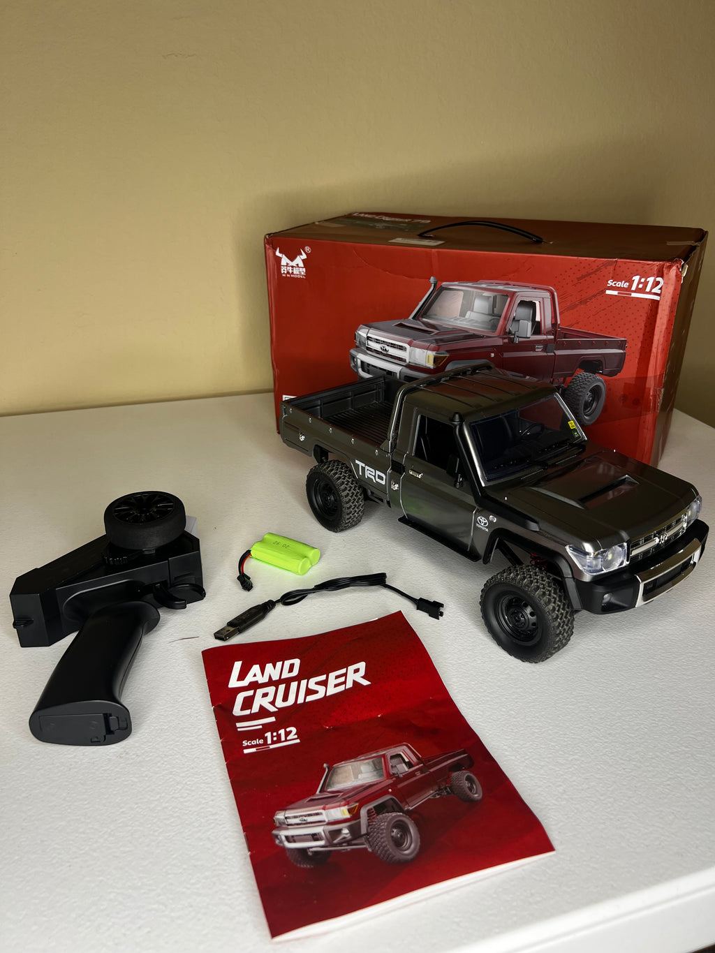 Pre-Owned: MNRC MN82 Pro 1:12 Toyota Land Cruiser LC79 4WD RC Pickup Truck (Silver)