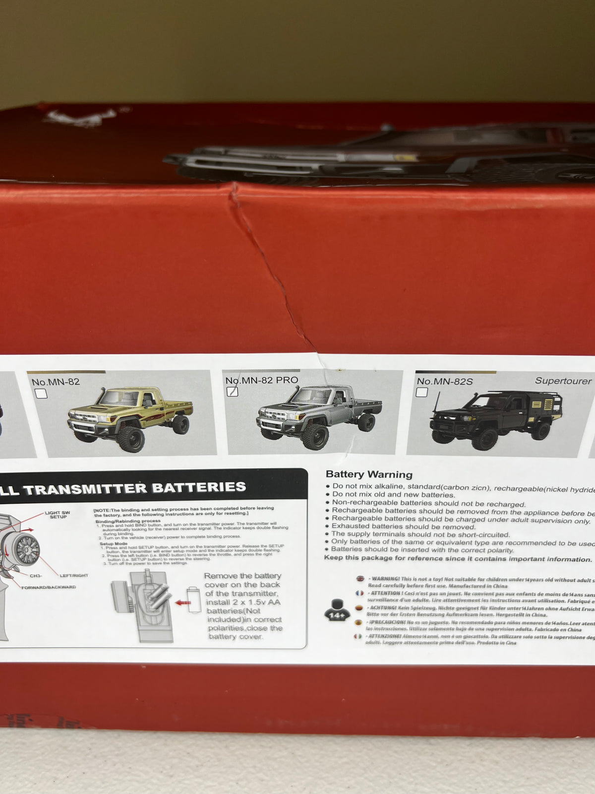 Pre-Owned: MNRC MN82 Pro 1:12 Toyota Land Cruiser LC79 4WD RC Pickup Truck (Silver)